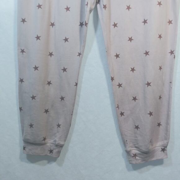Brushed Pink Star Lounge Joggers Size 2X - Picture 3 of 7